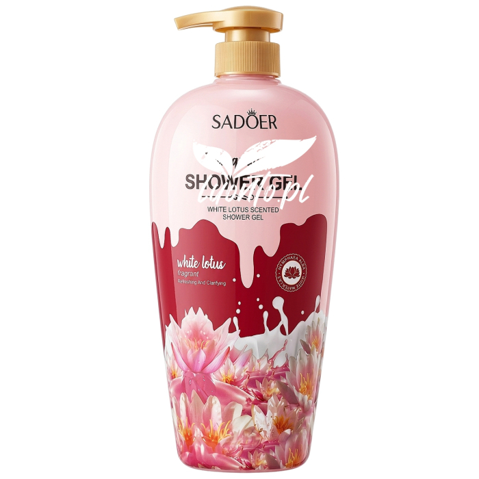 SADOER Nawilżający żel pod prysznic Biały Lotos Tranquil Lotus 1000ml