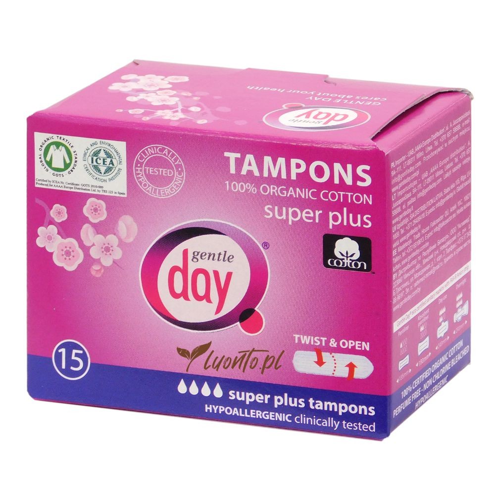 Tampony Gentle Day Super Plus, 15 szt.