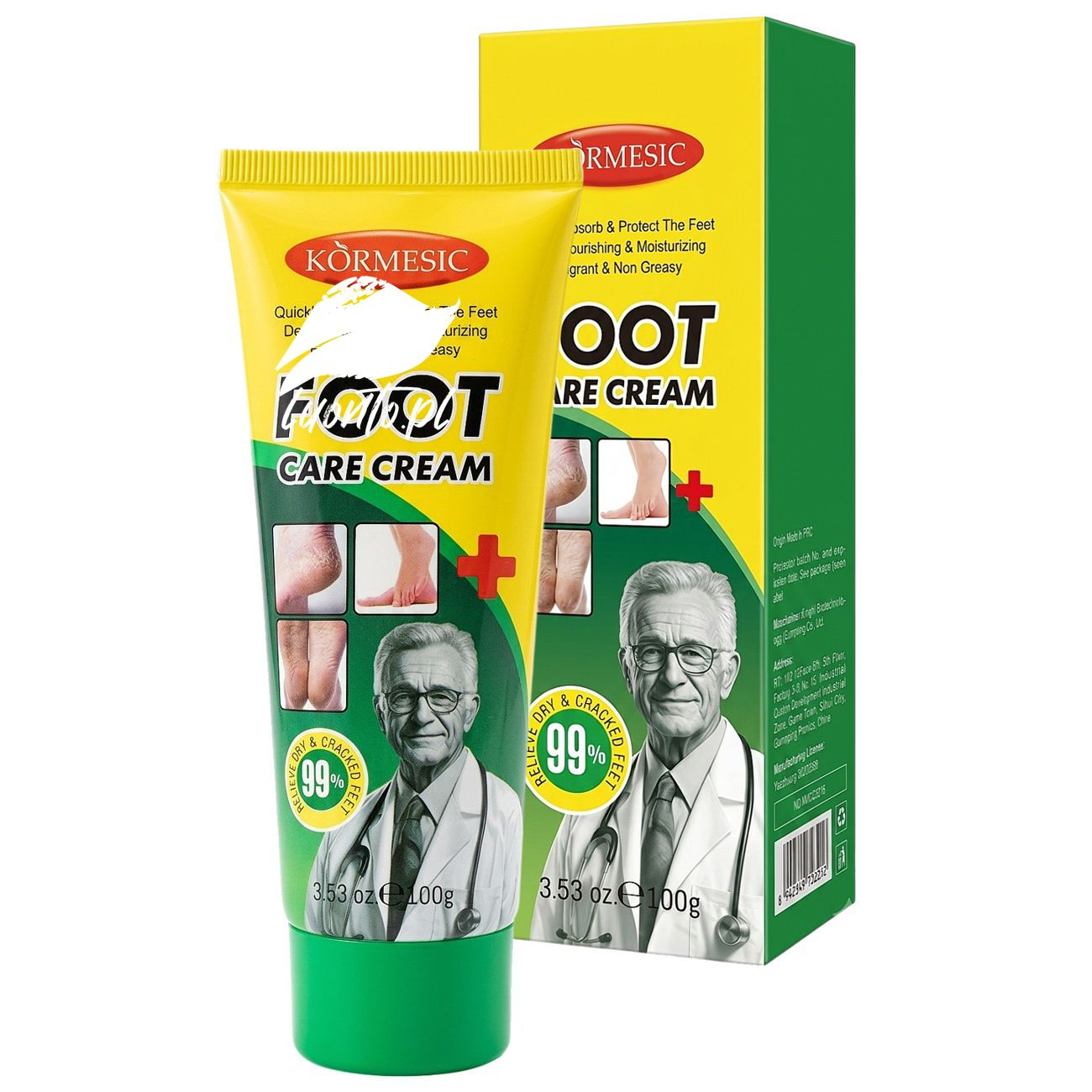 KORMESIC Krem do Stóp i Pięt Nawilżająco-Regenerujący 100g