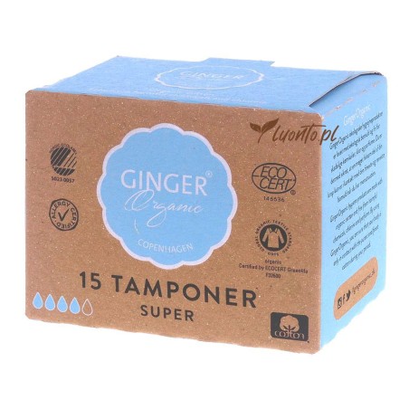 Tampony Ginger Organic super 15 szt.