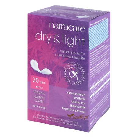 Podpaski Natracare Dry&Light 20 szt. na nietrzymanie moczu