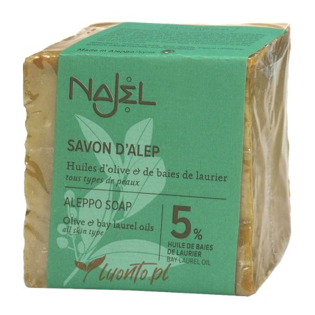 Mydło Aleppo 190g Najel  5% oleju laurowego