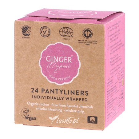 Wkładki higieniczne Ginger Organic ultra cienkie 24 szt.