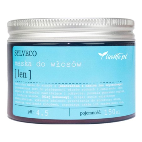 Maska do włosów len 150ml Sylveco