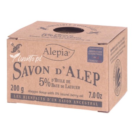 Mydło Aleppo Alepia 200g  5% oleju laurowego