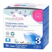 Podpaski Masmi Girls size 3 10 szt. na noc ze skrzydełkami