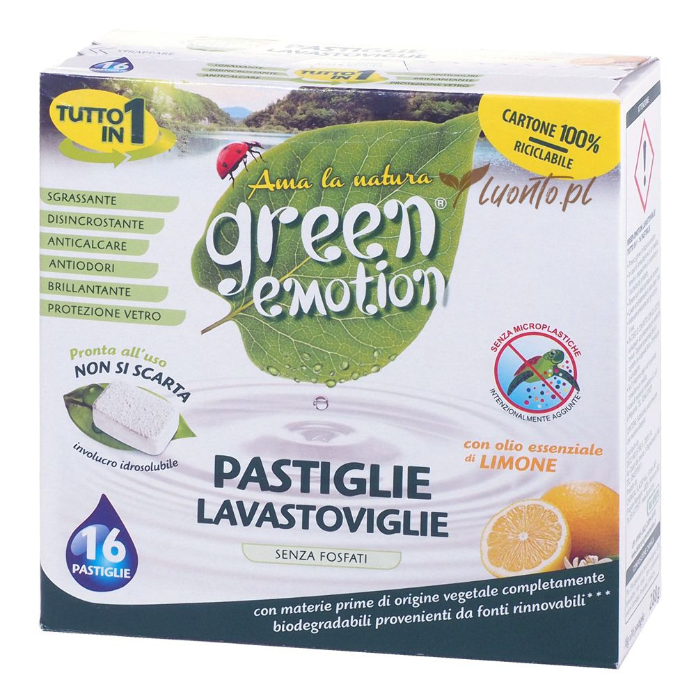 Tabletki do zmywarki 16 szt. Green Emotion