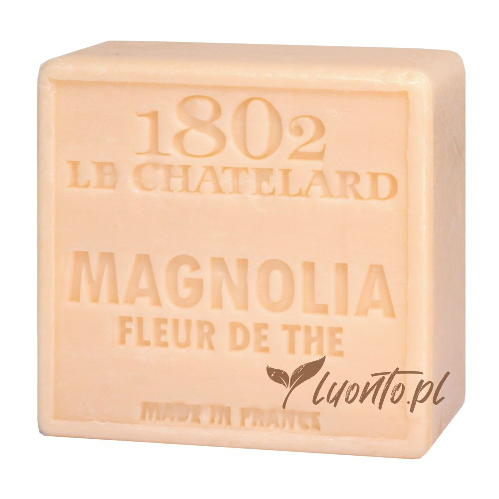 Mydło marsylskie 100g Le Chatelard bez oleju palmowego - magnolia - kwiat herbaty