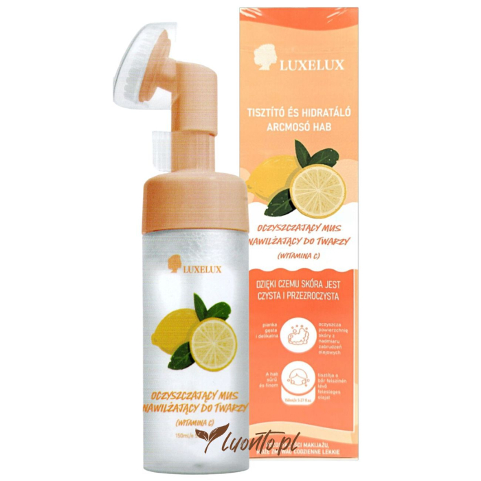 Pianka do twarzy 150 ml Luxelux oczyszczająca, witamina C