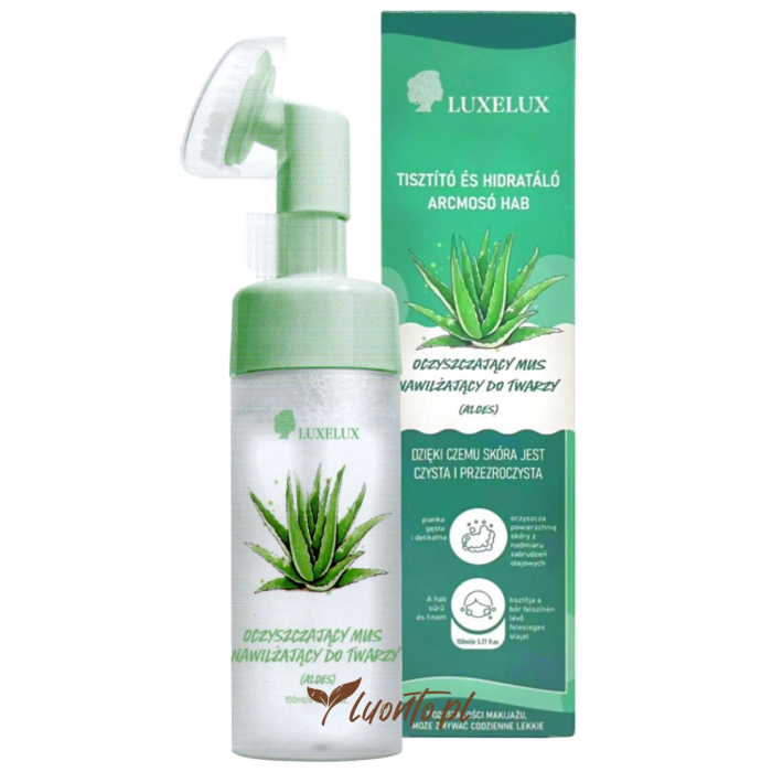 Pianka do twarzy 150 ml Luxelux oczyszczająca, aloes
