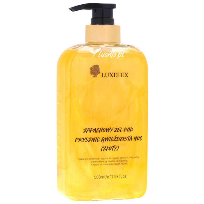 Żel pod prysznic 500 ml Luxelux Gwieździsta Noc - złoty