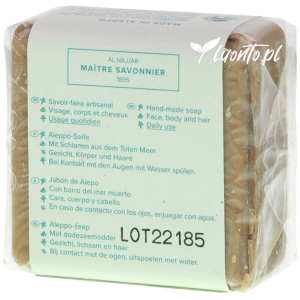 Mydło Aleppo 100g Najel z błotem z Morza Martwego