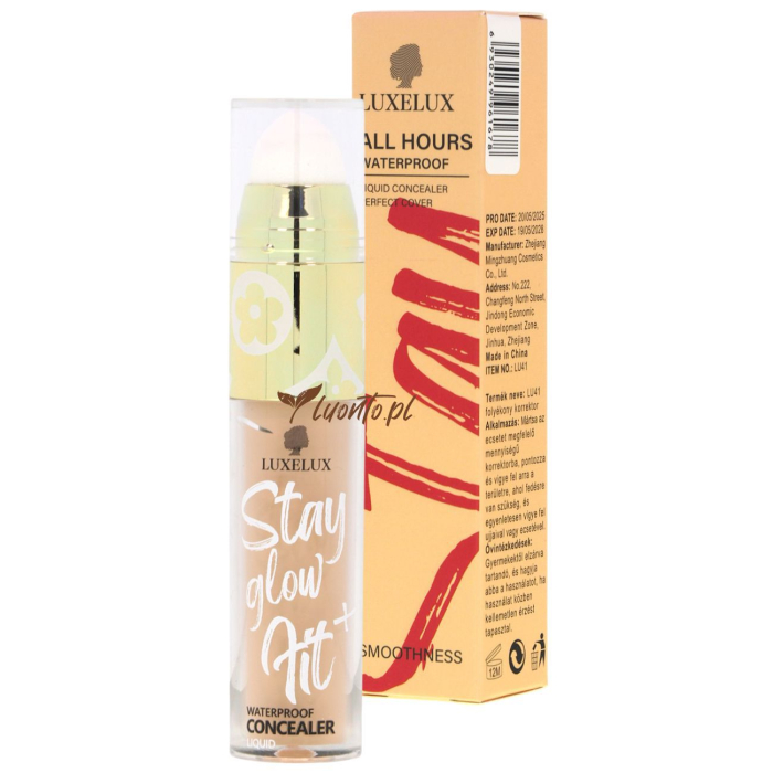 Korektor maskujący 2w1 do twarzy z blenderem 8 ml Luxelux wodoodporny 03