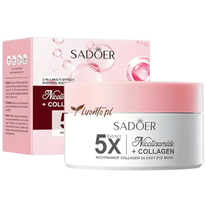 Płatki hydrożelowe pod oczy 80 szt. Sadoer kolagen