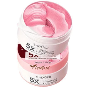 Płatki hydrożelowe pod oczy 80 szt. Sadoer kolagen