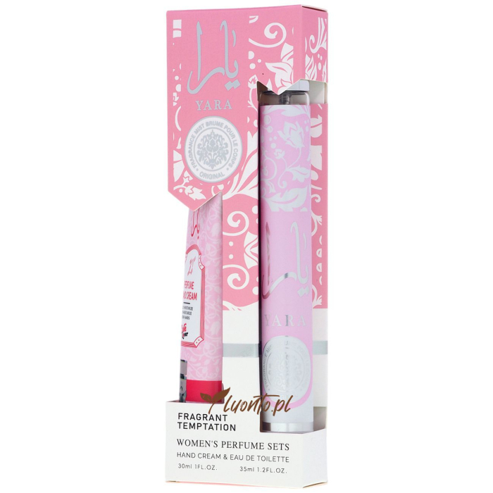 Zestaw Yara Pink - Perfumetka Yara 35 ml, krem do rąk Yara 30 ml