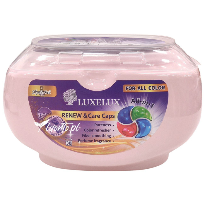 Perfumowane kapsułki do prania 5w1 Luxelux Mystic Veil 30 szt. pudełko