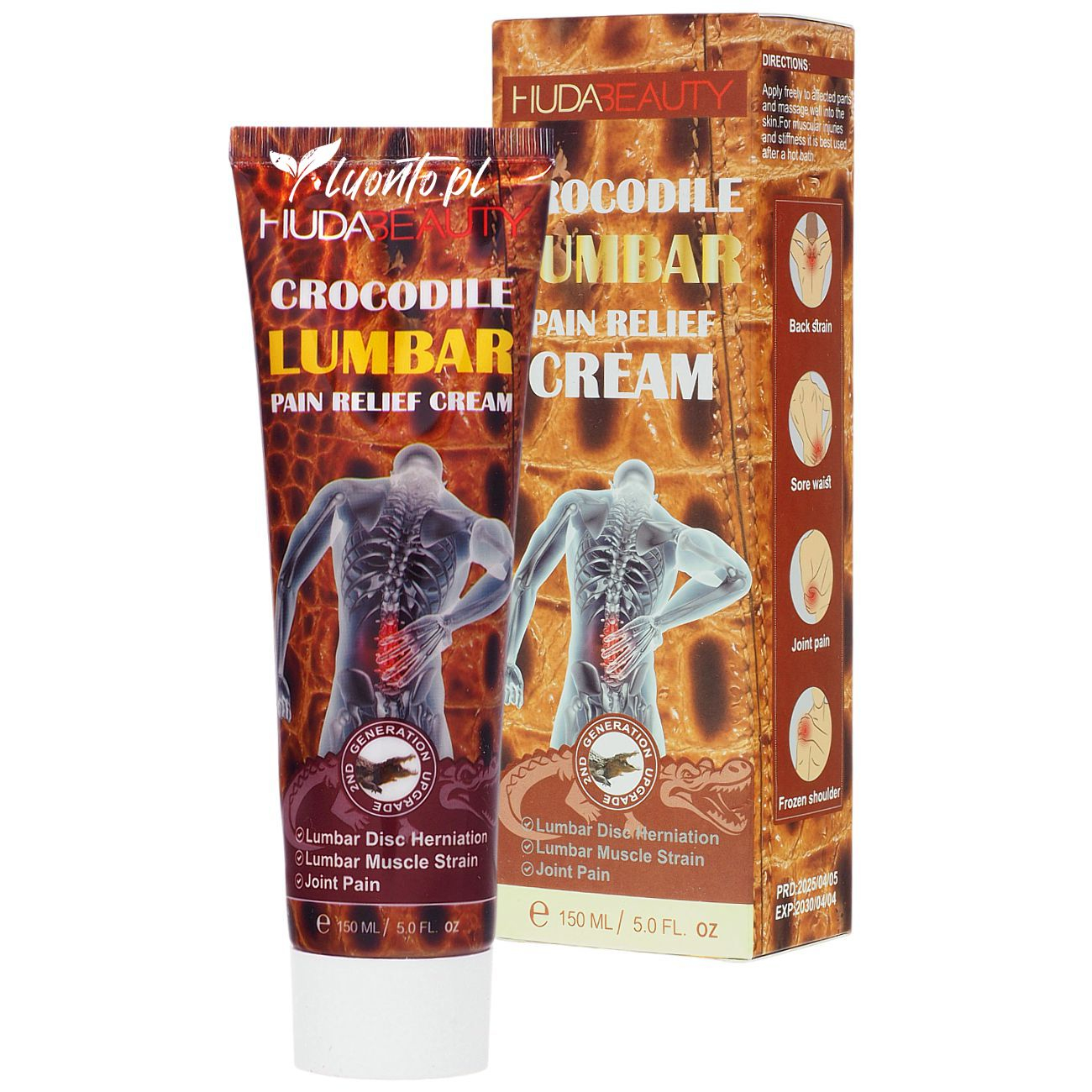 Krem łagodzący bóle lędżwiowe 150 ml Huda Beauty