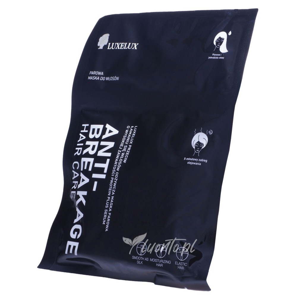 Maska parowa do włosów łamliwych 1 szt. Luxelux odżywcza, proteinowa z serum