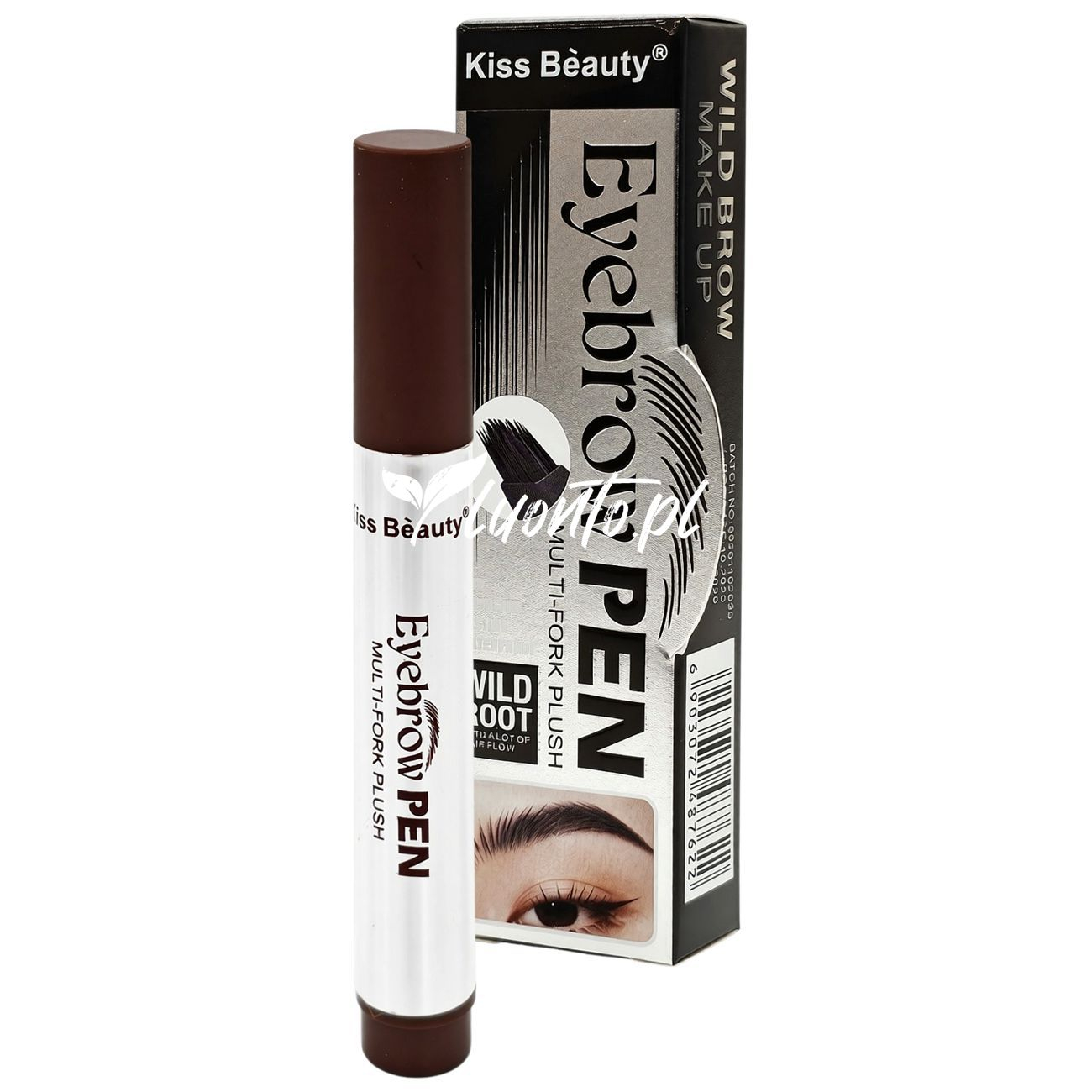 Szczoteczka do brwi 2,2 ml Kiss Beauty 02 Coffee Brown