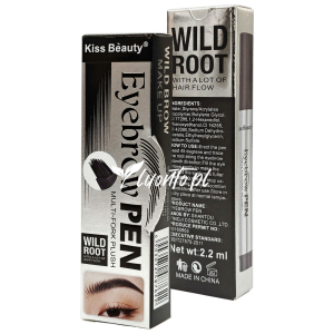 Szczoteczka do brwi 2,2 ml Kiss Beauty 02 Coffee Brown