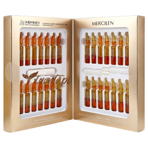 MERCILEN serum w ampułkach kolagen, retinol i peptydy – intensywna kuracja przeciwzmarszczkowa i ujędrniająca 28 x 0,5 ml
