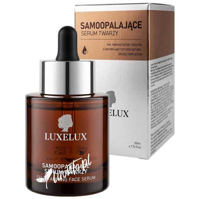 LUXELUX Samoopalające serum do twarzy z DHA i kolagenem 50 ml – naturalna opalenizna i nawilżenie