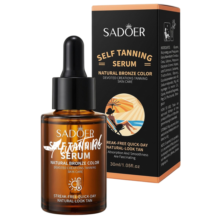 SADOER Serum Samoopalające do Twarzy i Ciała Natural Bronze 30 ml
