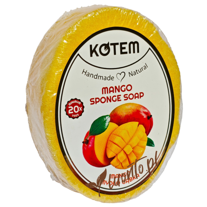 Mydło w gąbce KOTEM Mango – Naturalne Mydło Gąbka 125 g