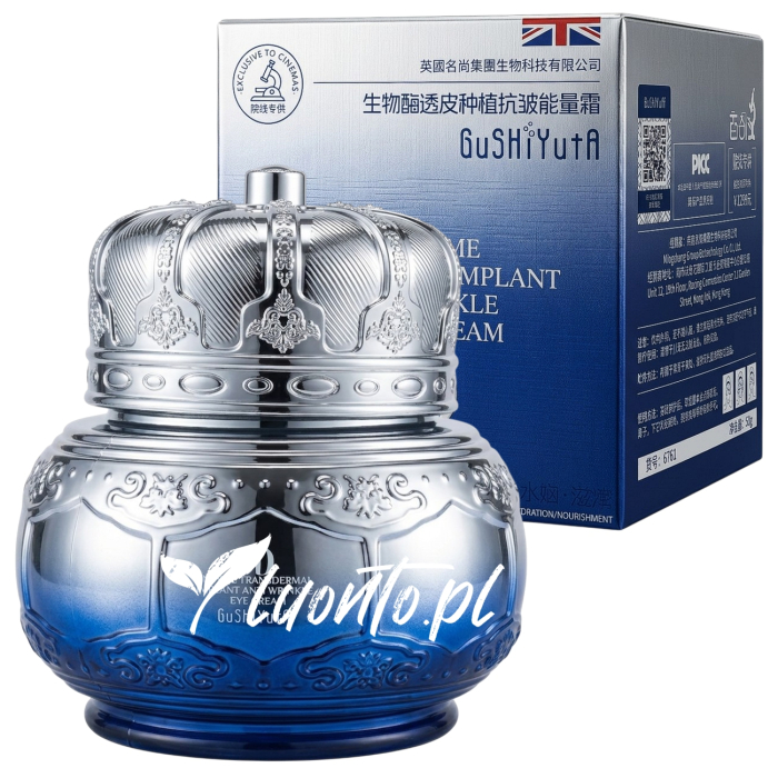Przeciwzmarszczkowy Krem do Twarzy z Bioenzymami i Srebrem GuSHiYutA 8D Enzyme Transdermal Implant Anti Wrinkle Energy Cream