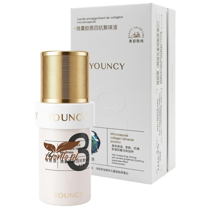 YOUNCY 30ml – Przeciwzmarszczkowe serum z mikrokapułkami kolagenu i peptydami, linia profesjonalna (Beauty Salon Line)