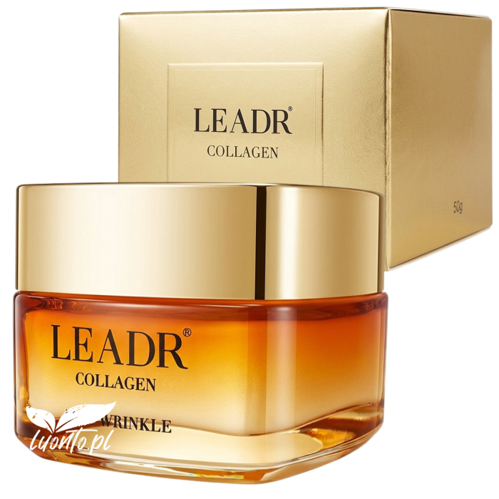 LEADR Collagen Anti-Wrinkle – Przeciwzmarszczkowy Krem do Twarzy z Kolagenem i Miodem 50g