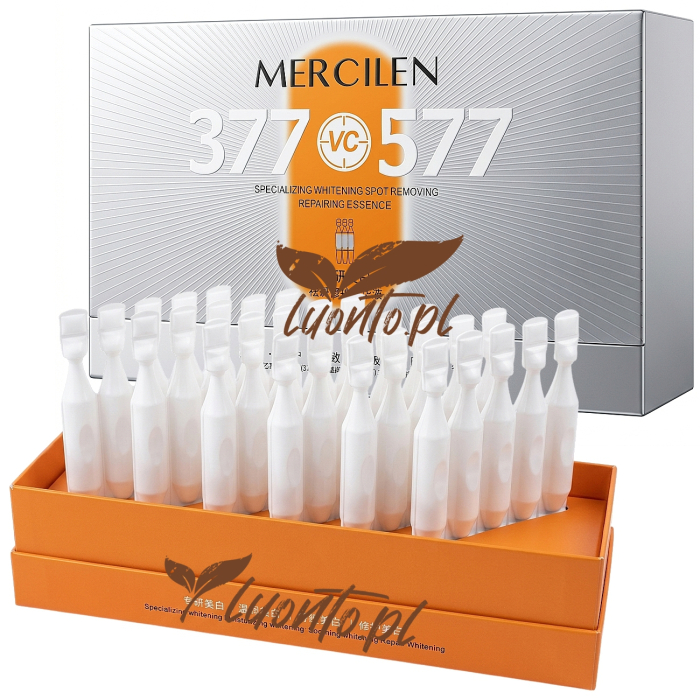 MERCILEN Serum do twarzy na przebarwienia rozjaśniające w ampułkach 30x1.5ml