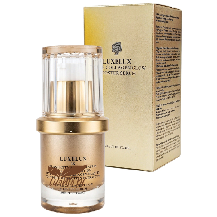 LUXELUX Serum Wzmacniające z Potrójnym Kolagenem i Polipeptydami 30ml